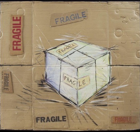 Fragile, 1989, Olio Su Cartone